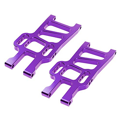 Metal Front Lower Suspension Arm Upgrade Part 08005 Compatible with Redcat Racing HSP 94111 1/10 RC Car Truck (Purple) - color: Purple