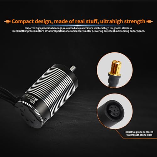 XC E70125 Sensored Brushless Motor for RC Car,6-12S,Applicable to:1/5 Offroad, Truck(Heavy Load), Combat Robot (560KV) - style: 560KV