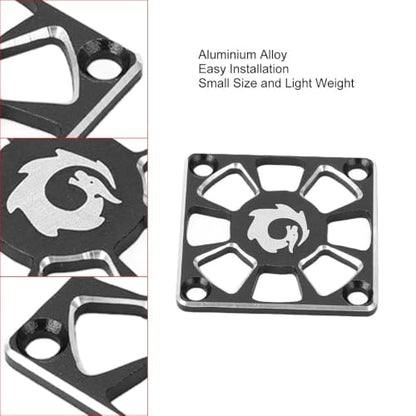 2 Pcs 40x40mm Aluminum RC ESC Cooling Fan Guard, Protective Fan Cover for RC Motor ESC Heat Sink, RC Car Upgrade Replacement Parts(Black) - color: Black