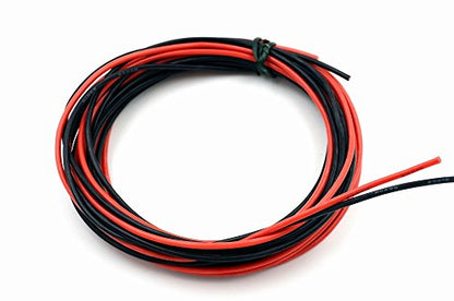 TUOFENG 20 AWG Silicone Wire Kit - 20ft | 10ft Black/Red, Hook Up Cable - size: 20 awg 2 colors each 10ft
