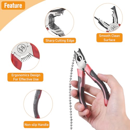 Manual Ball Chain Connector Pliers | Cutting & Joining Pliers for Curtain Roller Blind Accessories | Metal Chain Splicing Tool
