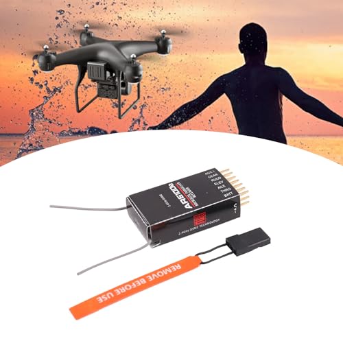 DSM2 AR6100E 6-Channel 2.4GHz Receiver Compatible DX6I DX7 DX8 DX18 DSX6 DSX9 Transmitter Helicopters