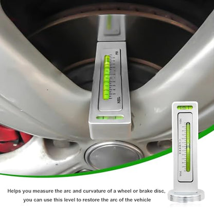 Adjustable Magnetic Gauge Tool, Automotive Camber Castor Strut Wheel Alignment Tool for Tire Repair, Universal Caster Pillar Tire Gauge Tool for Most Cars Trucks RVs