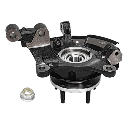 Detroit Axle - FWD Front Right Steering Knuckle CV Axle for 11-14 | Ford Edge, 11-15 Lincoln MKX, Passenger Side Steering Knuckle & Wheel Bearing Hub CV Axle 2011 2012 2013 2014 Replacement - size: 2UX48706/Pair
