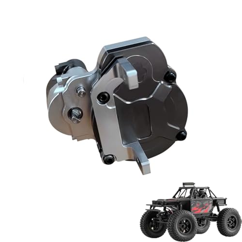 RC Metal Transmission Center Gearbox Case with Gear for FMS FCX18 LC80 1/18 RC Crawler Car Upgrades Parts Complete Gearbox Transmission Case for FMS FCX18 Accessories (Sliver) - color: Sliver
