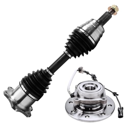 Detroit Axle - 4WD Front CV Axle Kit for Chevy GMC K1500 K2500 Suburban | K3500, CV Axle Shaft Wheel Bearing Hub Assembly 1997 1998 1999 Replacement - size: 2WX34494/Pair