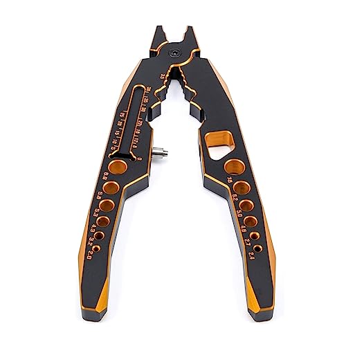 KingVal 4PCS Wrench 3.0/3.2/3.5/3.7/4.0/5.0/5.5/6.0mm Turnbuckle Nut Ball Joint Remover with Multifunction RC Shock Absorber Plier for RC Car Boat Model Repair Tool Kit