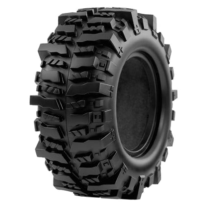 1.9'' Crawler Tires Mud Slingers Tyre OD 3.75'' For 1/12 RC Crawler MJX H12Y+ MN-128 MN82S LC79 1.9'' Beadlock Wheels (Tires) - color: Tires