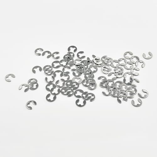 100PCS RC Car Shaft Fastener Clip E-Clips Buckle for RC Car Truck DIY Model Toy Circlip Retaining Ring Washer Parts (M3) - style: M3