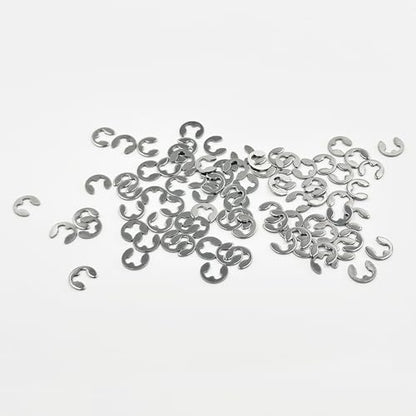 100PCS RC Car Shaft Fastener Clip E-Clips Buckle for RC Car Truck DIY Model Toy Circlip Retaining Ring Washer Parts (M3) - style: M3