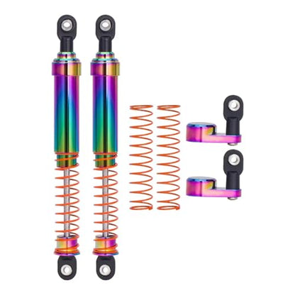 RC Models Parts For LCG Cheater Rigs For SCX10 For TRX4 For Capra VS4-10 1/10 RC Crawler 2Pcs Aluminum Big Bore Shocks Oil Damper With Offset Shock Cap(115mm) - size: 115mm