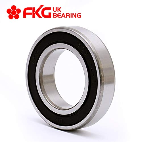 FKG 6007-2RS 35x62x14mm Deep Groove Ball Bearing Double Rubber Seal Bearings Pre-Lubricated 2 Pcs