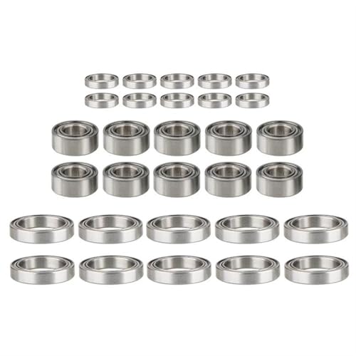 Bearing Kit for ZD for Racing for DBX-10 10421-S 9102 30Pcs Steel Ball Bearing Set 1/10 rc Car Spare Parts Accessories
