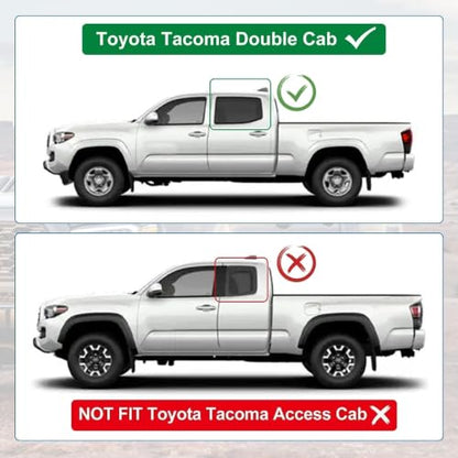 Roof Drip Molding Weatherstrip Compatible with Toyota Tacoma | Fit for Toyota Tacoma Roof Drip Molding Trim Double CAB 2016-2023 Replace 75552-04081 75551-04080 75552-04080 75551-04081 - color: 75551-04081