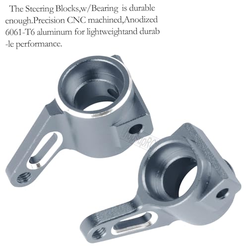 Aluminum Front Rear Suspension A Arms & Caster Block&Steering Blocks&Rear Stub Axle Carriers Upgrades Parts for 1/10 Slash VXL 2WD/Slash 2WD,(Only for Slash) Titanium - color: Titanium( for 1/10 Slash )