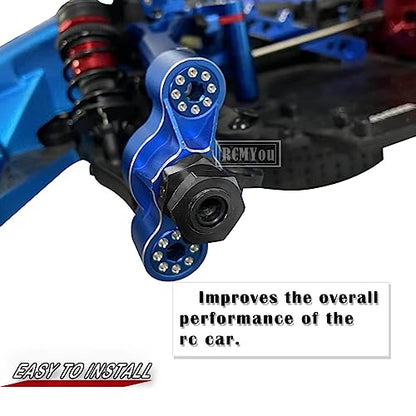 17mm Wheel Hex/Nuts & Wheel Wrench Upgrades Part for 1/7 Infraction 6s BLX/Mojave 6s BLX/Limitless 1/8 Typhon 6S BLX,Aluminum Hex Hub Adapters Hops Up,Black - color: Black - Upgrades Part