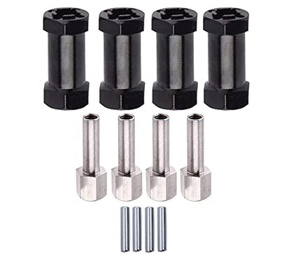 Aluminum 12mm Wheel Hex Hub with 25mm Offset Extension for SCX10 | Hex Drive Adaptor for 1/10 RC Crawler Axial SCX10 SCX10 II D90 Repairing and Upgrading