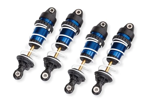 Traxxas 10765-BLUE - Mini Maxx Aluminum GTR Long Shocks, Blue (4)