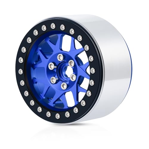 4PCS Aluminum 2.2 Beadlock Wheels Rim for 1/10 Axial SCX10 II III Wraith RR10 TRX4 RC Rock Crawler Car Upgrade Parts