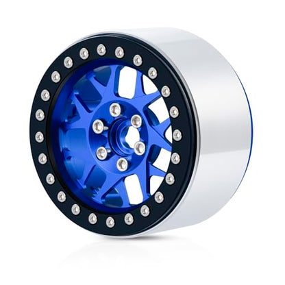 4PCS Aluminum 2.2 Beadlock Wheels Rim for 1/10 Axial SCX10 II III Wraith RR10 TRX4 RC Rock Crawler Car Upgrade Parts