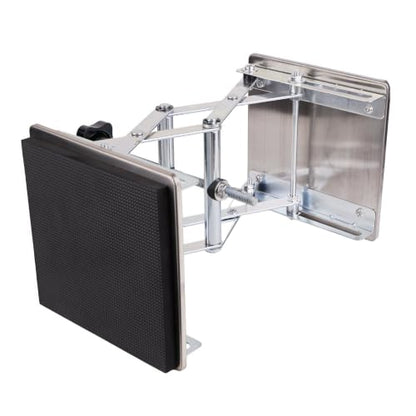 RC Car Work Stand, Adjustable Stainless Steel RC Repair Stand with Pre-Installed Anti-Slip Foam Pad, Metal Lift Platform for 1/10 1/12 1/14 1/16 1/18 Scale RC Cars (Large (150 mm / 5.9 in))