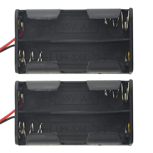 4 Pack Battery Holder 4 Cell AA Battery Container Holder Case with JST Plug Connector for RC Car Truck Airplane