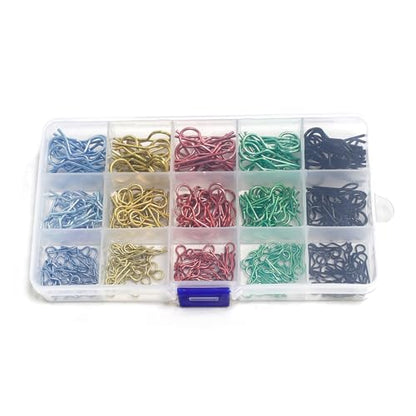 260pcs Universal RC Body Clips Stainless Steel Body Shell Clip R Pins 3 Sizes for All 1/6 1/8 1/10 1/12 1/14 1/18 1/24 Scale HPI Tamiya HSP Exceed RC Car Parts Truck Buggy Shell Replacement