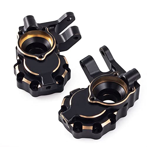 6Pcs Brass Portal Drive Axle Housing Steering Knuckle Caster Block Set for RC Crawler for for Traxxas TRX4 TRX6 Upgrade Parts Modification Accessories