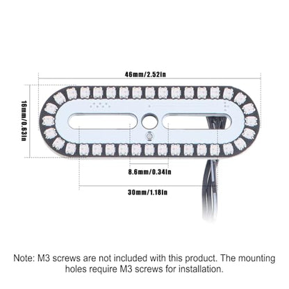 GLOBACT RC LED Light Kit for RC Car Universal Parts, 36 LEDs | Fits Roof Lamp Headlight Tail Light Bumper Light Police Lights, 2 Control Modes, Rich Lighting