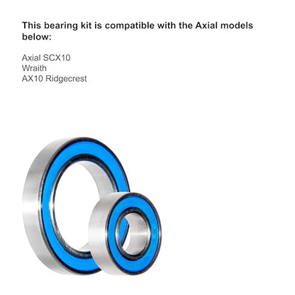 Hubs - for Axial SCX10, AX10, and Wraith (Wheel Axle Bearings Kit)