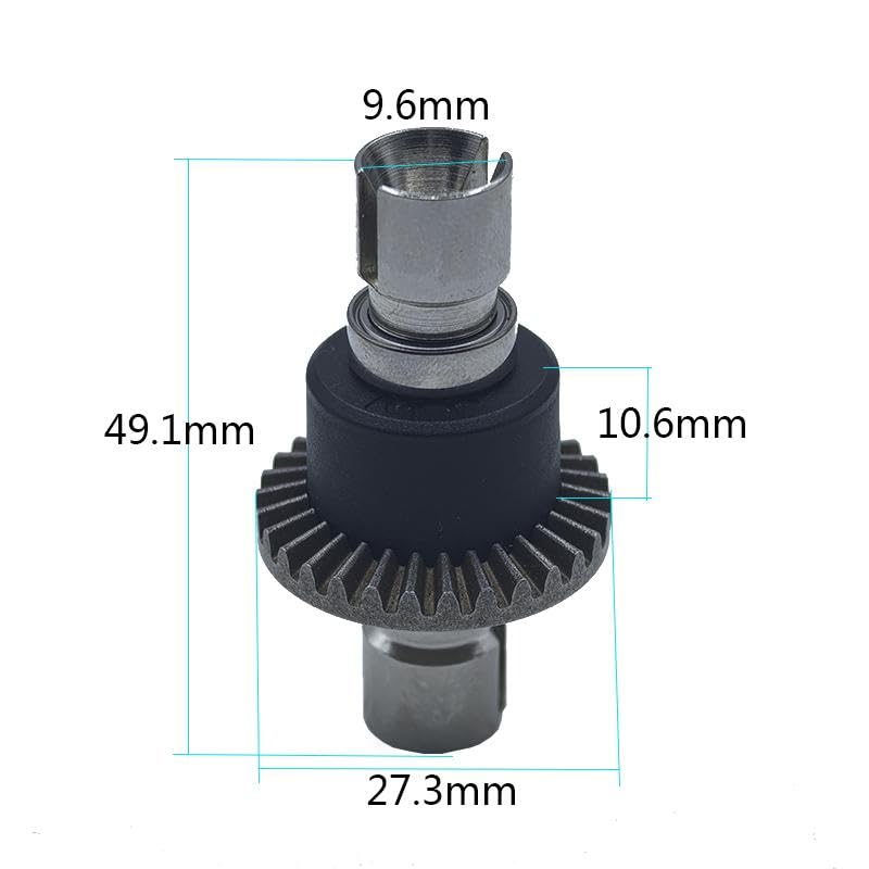 Full Metal Gear Differential 16420Y for MJX 1/14 1/16 Scale RC Models - Compatible with H16 Series (H16H/H16E/H16P), 16207/16208/16209/16210, 14209/14210, 14301/14302