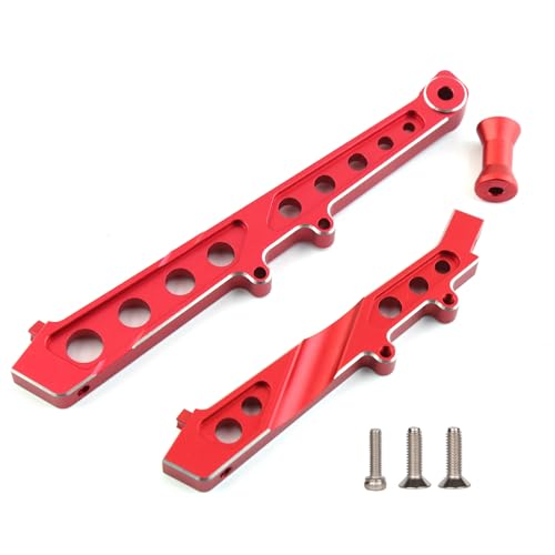 Aluminum Chassis Brace Set Front&Rear Brace for Arrma 6S 1/7 Limitless V1 | Not for F1 V2,Felony/Infraction Aluminum Center Cars Hopups&Upgrades Part Part,Replaces ARA320511,Hop Ups Support Frame-Red - color: Red, size: For 6S 1/7 Limitless/Felony/Infract