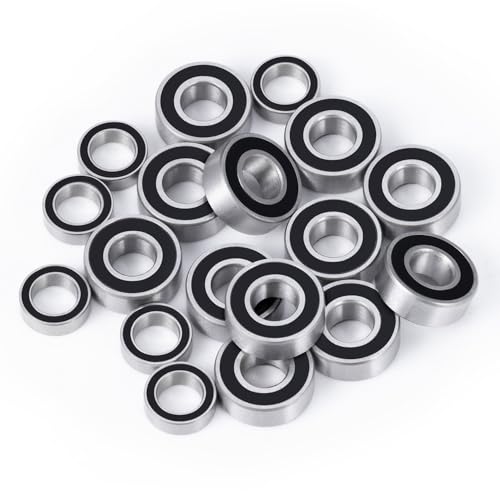 18pcs/Set Steel Rubber Sealed Bearings Kit for Tamiya M05&M06 Series | 1/10 RC Car Upgrade Parts