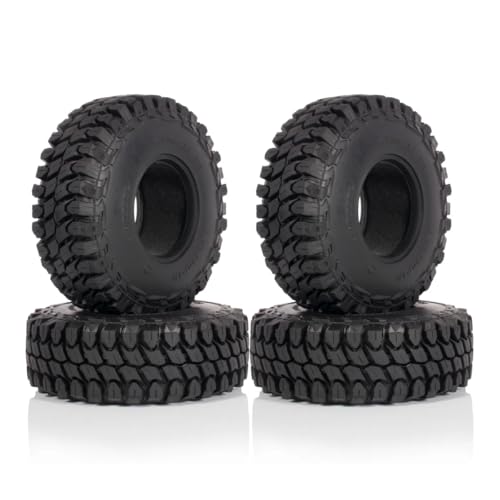 4Pcs Rubber 110x40mm 1/10 RC Crawler 1.9 Tires with Foam Inserts for Gen7 Gen8 SCX10 TRX4 Upgrades (D-110x40mm)
