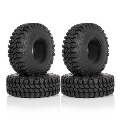4Pcs Rubber 110x40mm 1/10 RC Crawler 1.9 Tires with Foam Inserts for Gen7 Gen8 SCX10 TRX4 Upgrades (D-110x40mm)