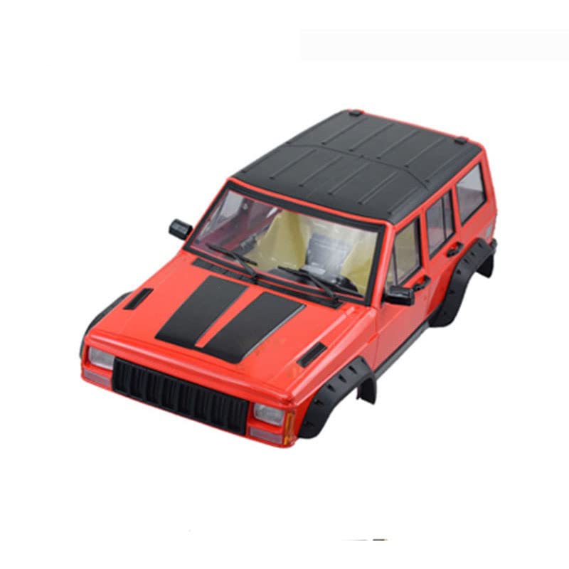 RC Car Hard Body Shell Kit,313mm Wheelbase Cherokee Body Car Shell for 1/10 RC Crawler Axial SCX10 & SCX10 II 90046 90047 TRX4 Kit (Red) - color: Red