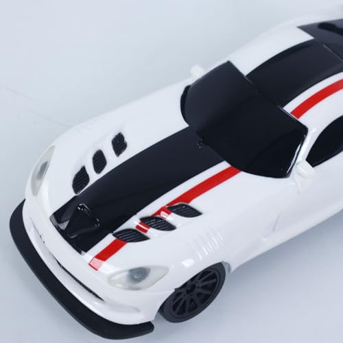 TOUCAN RC HOBBY US in Stock 1/43 High Speed Gyroscope RC Drift Vehicle 4WD Ready to Run Mini Car Radio Battery 2.4G Remote Control Racing Car 4311G for Adult - color: White