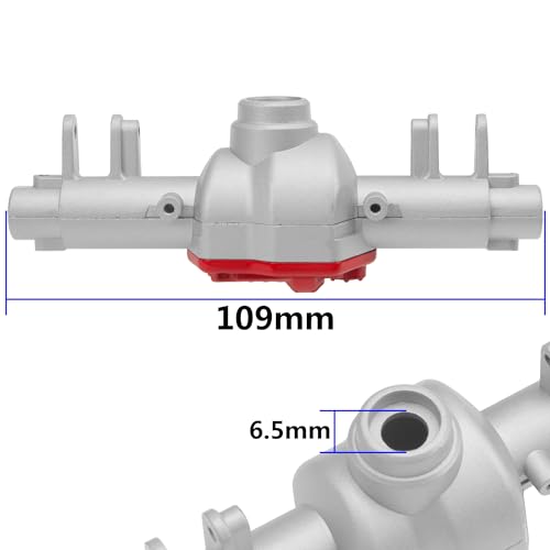 Metal Front Rear Axle Housing Upgrade Part Compatible with MN128 G500 MN86K MN86KS MN86 MN86S 1/12 RC Car (Silver) - color: Silver