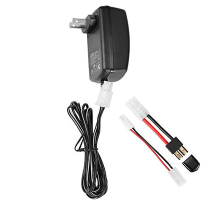 Delta Peak Detection Battery Charger for Traxxas 3.6V-10.8V NiMH/NiCd Battery Packs Hobbies Airsoft Batteries, RC Car, RC Truck, Air Gun,RC Airplanes, Compact with Standard/Mini Tamiya, TRX
