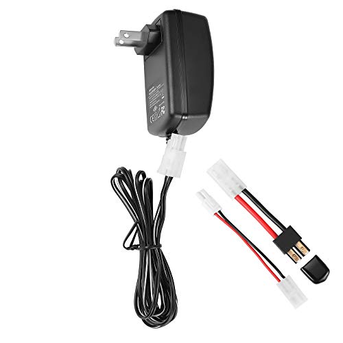 Delta Peak Detection Battery Charger for Traxxas 3.6V-10.8V NiMH/NiCd Battery Packs Hobbies Airsoft Batteries, RC Car, RC Truck, Air Gun,RC Airplanes, Compact with Standard/Mini Tamiya, TRX