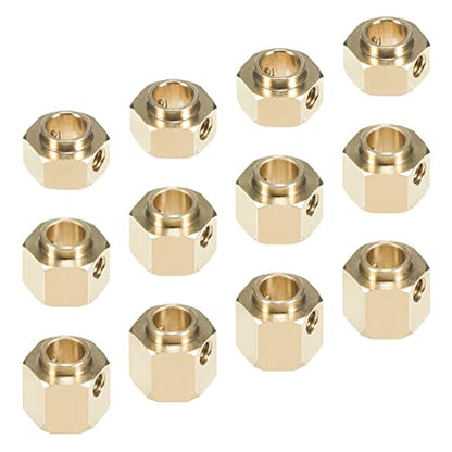 4pcs Brass Extended Wheel TRX4 Brass 8mm Wheel Hex Extended Adapter for RC Crawler TRX4 TRX-4 1/10 RC Hex Wheel Hubs Adapters (4pcs 8mm Wheel Hubs Adapters) - color: 4pcs 8mm Wheel Hubs Adapters