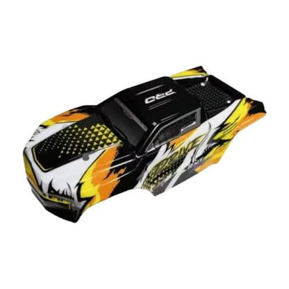 RC Body Shell 1/16 RC Car Body Shell Cover Upgrade Part RC Car Replace Parts Painted Body Shell DIY Accessory Lightweight Suitable for 16101 16102, Yellow - color: Yellow