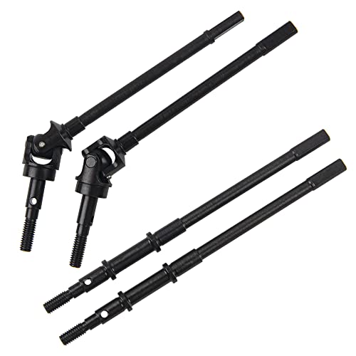 RC Front & Rear Steel Drive Shaft CVD Axle Compatible with Axial SCX10 II 90046 90047 1/10 RC Car