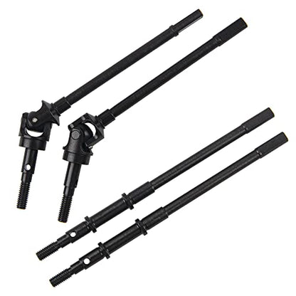 RC Front & Rear Steel Drive Shaft CVD Axle Compatible with Axial SCX10 II 90046 90047 1/10 RC Car