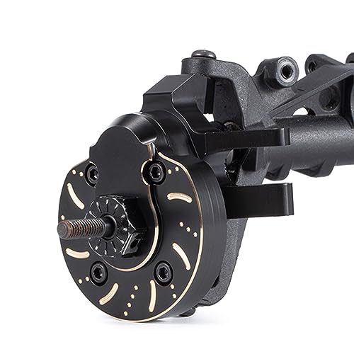 for 1.9UTB SCX10 III 204g Black Brass Steering Knuckles Portal Cover for 1/10 RC Crawler Axial AR45P Currie F9 Axle(Diff Cover) - color: Diff Cover