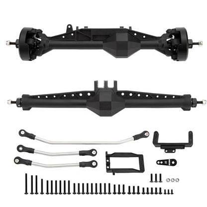 MEUS RACING 1/10 Nylon ISO Stright Axles with Front Axle Counterweight for Axial Capra II SCX10 II and Other DIY 1/10 RC Crawler (Capra Wheel Distance 224MM) - style: Capra Wheel Distance 224MM