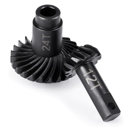 2 Sets 10-22T&12-24T Diff Gears for Tra-xxas TRX4M Bronco Defender | K10 F150 1/18 RC Crawlers Upgrades Parts Overdrive Helical Differential Gear Set - style: 12-24T&10-22T