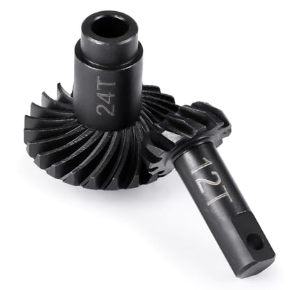2 Sets 10-22T&12-24T Diff Gears for Tra-xxas TRX4M Bronco Defender | K10 F150 1/18 RC Crawlers Upgrades Parts Overdrive Helical Differential Gear Set - style: 12-24T&10-22T