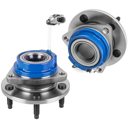 513121 Front Wheel Hub Bearing Assemblies w/ABS Compatible for Buick Cadillac Chevrolet Impala Venture Pontiac Grand Prix Oldsmobile Saturn 5 Lugs (2 PCS) | Fits for Buick Cadillac Chevy Impala Venture Pontiac Grand Prix Oldsmobile Saturn, Replacement Hub