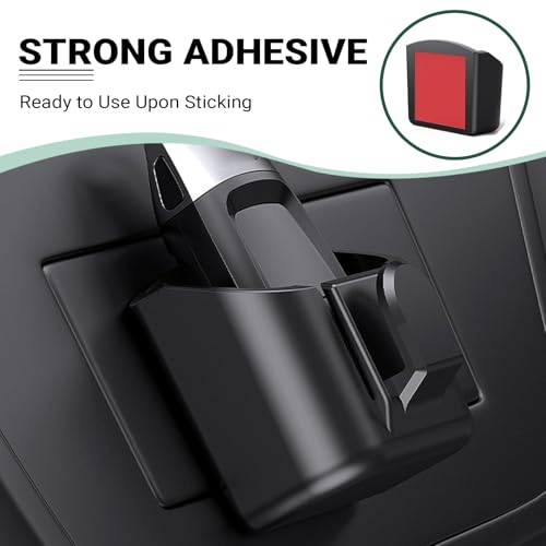 Car Key Box, Car Key Fob Holder Dash Mount, 2.17" x 2" Dashboard Storage Organizer, Universal Vehicle Console Storage Box Accessory (Black)